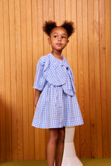Poppy Dress | Bluish Check