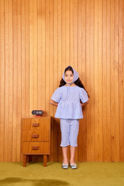 Poppy Bandana | Bluish Check