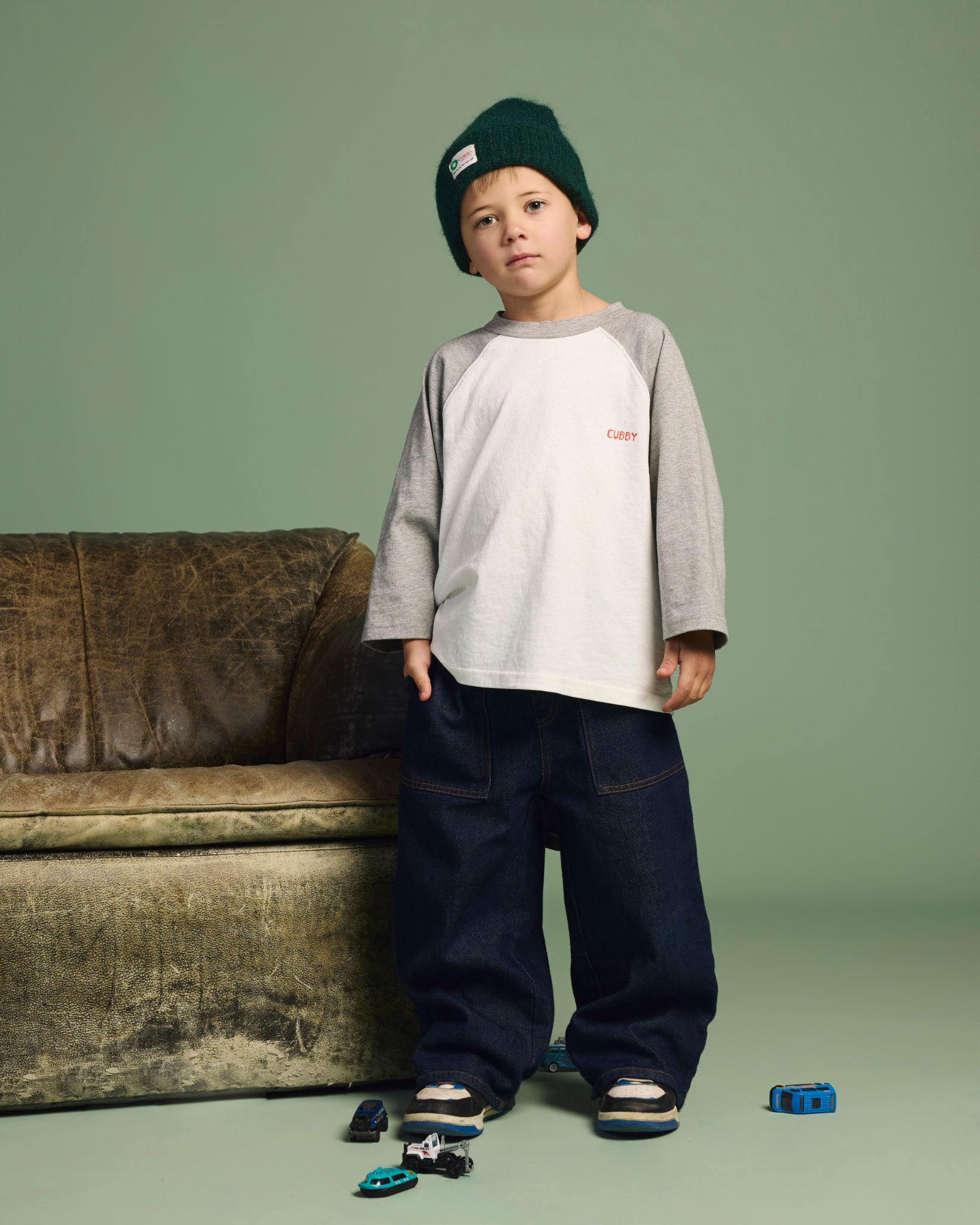 Archie Raglan Sleeve | Grey Marle