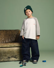 Archie Raglan Sleeve | Grey Marle