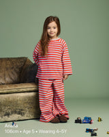 Terry Raglan Top | Matchstick Stripe