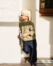 Terry Raglan Top | Sprout Stripe