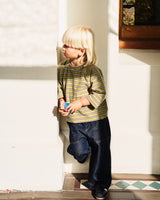 Terry Raglan Top | Sprout Stripe