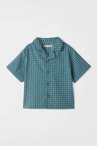 Frankie Shirt | Stormy Check