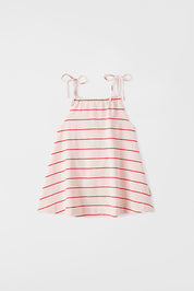 Lace Up Tank Dress | Candy Stripe