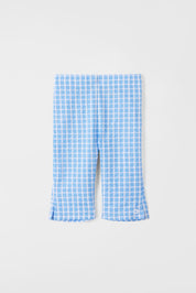 Poppy Capri | Bluish Check