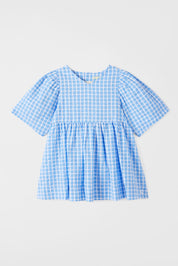 Poppy Dress | Bluish Check