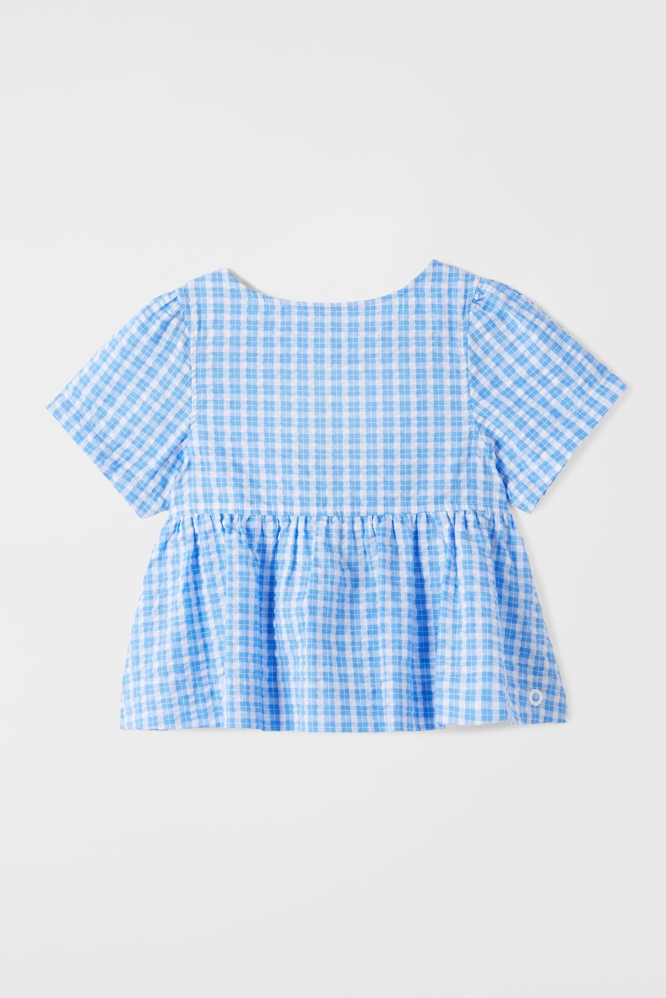 Poppy Top | Bluish Check