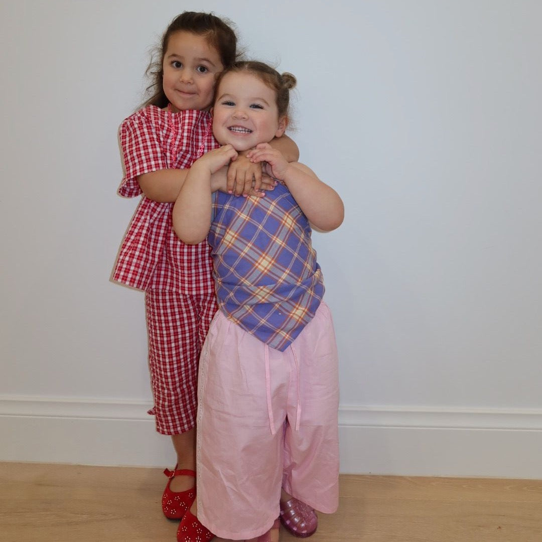 Poppy wearing Havana Short in Musk. Age 4 • Wearing 4-5Y