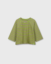 Terry Raglan Top | Sprout Stripe